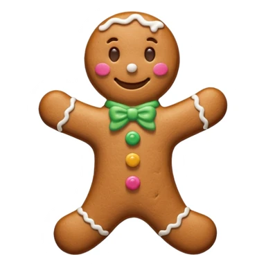 Gingerbread man sticker