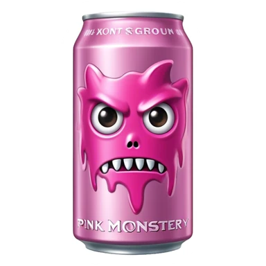 pink can monster energy drink sticker