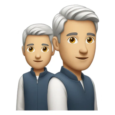 white-dad-and-white-young-man sticker