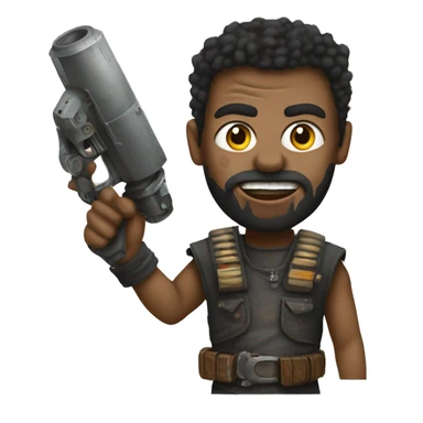 refurbished technology in the style of Mad Max sticker