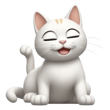 Cat giving massage  sticker