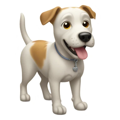 Dog going to the bathroom sticker