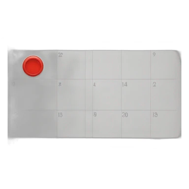 calendario rojo sticker