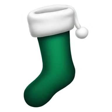 Dark green stocking sticker