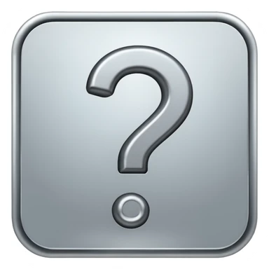 question mark sticker