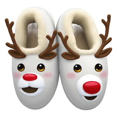 Rudolph slippers sticker