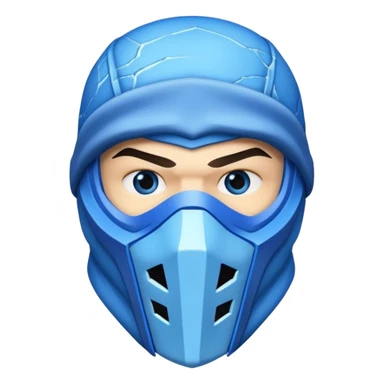 mortal kombat sub zero mask sticker