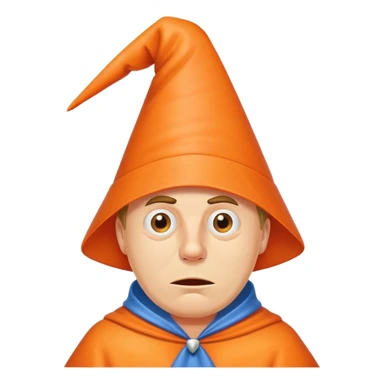A stupid guy in a dunce hat sticker