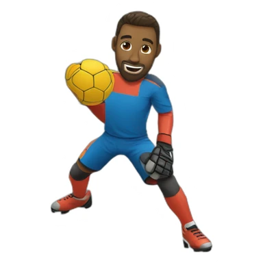 handball goalkeeper sticker
