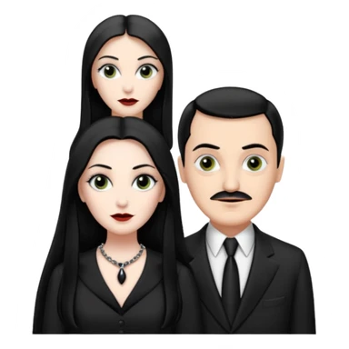 morticia and gomez sticker