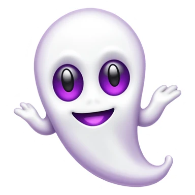 pirulito fantasma roxo e branco sticker