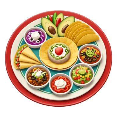 Mexican food sticker