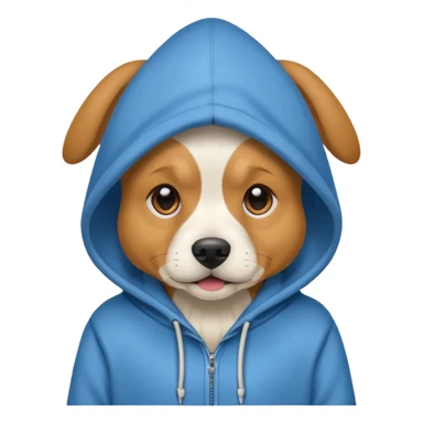 Dog with a hoodie sticker
