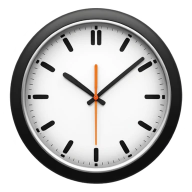 make Clock without numbers  sticker