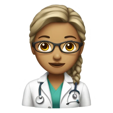girl doctor sticker