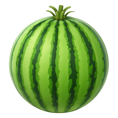 not sliced watermelon sticker