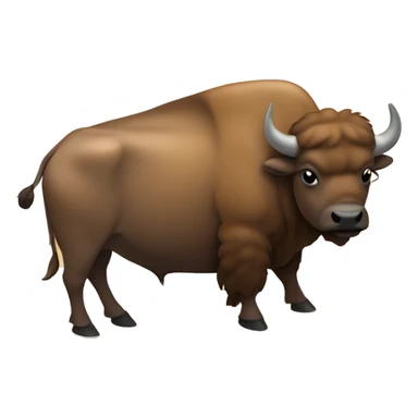 A buffalo sitting on the sand￼ sticker