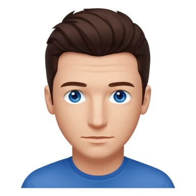 JC Chasez blue eyes, brown hair sticker