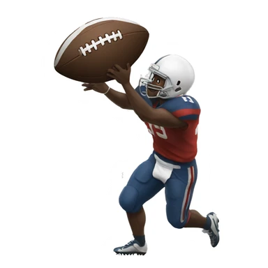 Football hits a man sticker