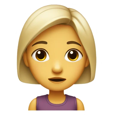 girl with teary eye sticker