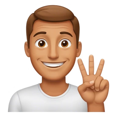 The man show medium finger sticker