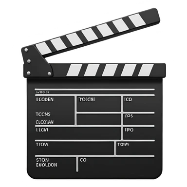 create a film clapper board sticker