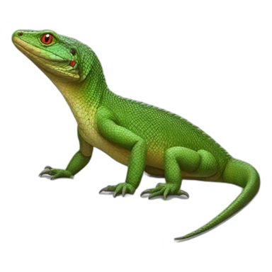 realistic full body monitor lizard sticker