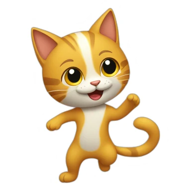 Gato bailando sticker
