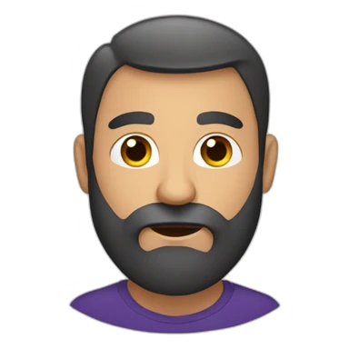 Armenian man with round face anf big beard sticker