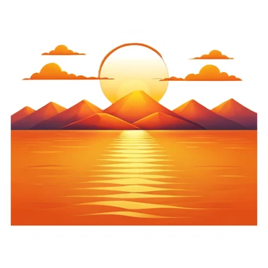 sunrise sticker