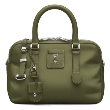 olive prada nylon mini bag sticker