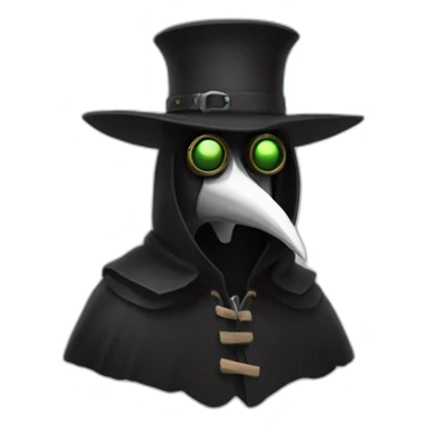 partying plague doctor sticker