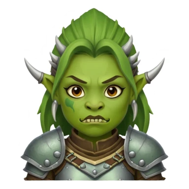 orc girl emojii sticker