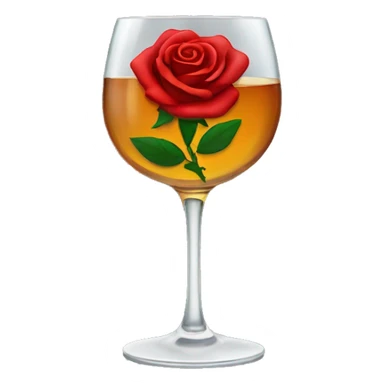 Four red roses and whiskey glass  sticker