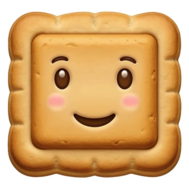 rectangular biscuit cookie sticker