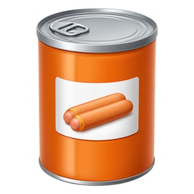 orange vienna sausages sticker