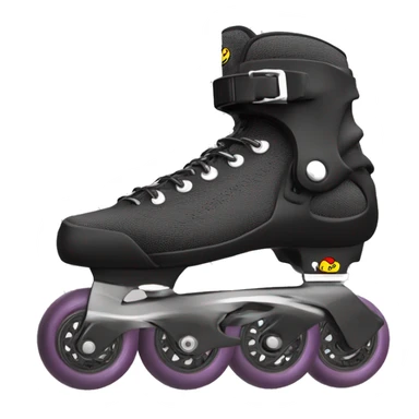 a black rollerblade inline skate, the model called "TWISTER XT" sticker