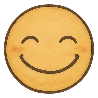 ghibli style smile icon sticker