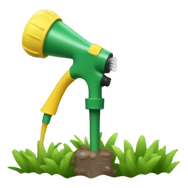 Garden sprinkler spraying  sticker