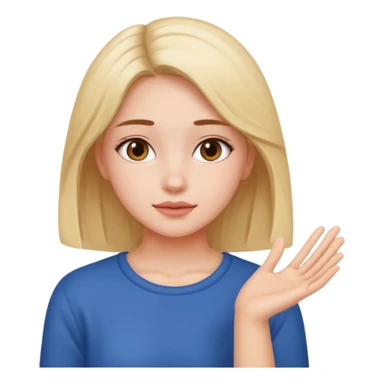 Make a girl doing this with her hands 🤏🏻 sticker