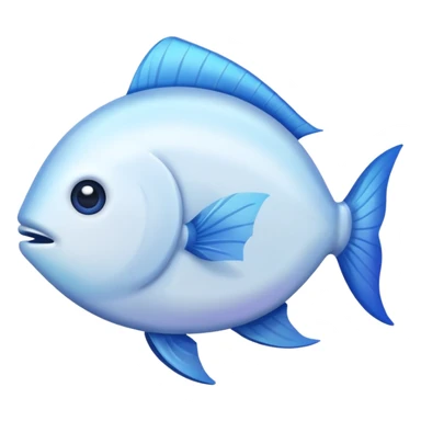 moon fish pez luna, simple, expressive sticker