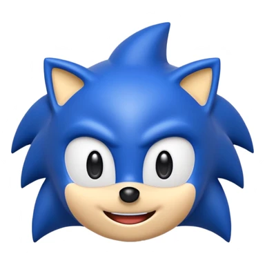 Crie um emoji iPhone do Sonic com expressão de raiva e felicidade entre outros sticker