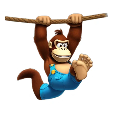  DONKEY KONG HANGING FROM THE LINER sticker