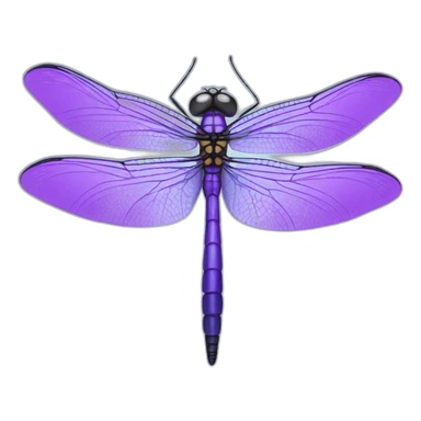 purple dragonfly sticker