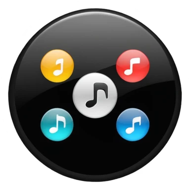 Play buttons black sticker