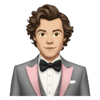 harry styles in fancy suit  sticker