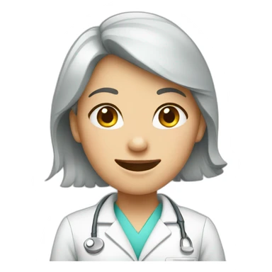 Dentist female sticker