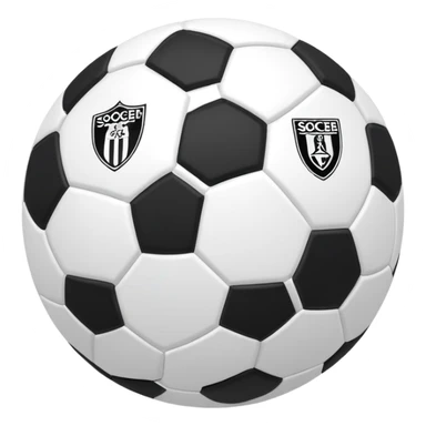 Soccer football with Angers SCO black and white colors sticker