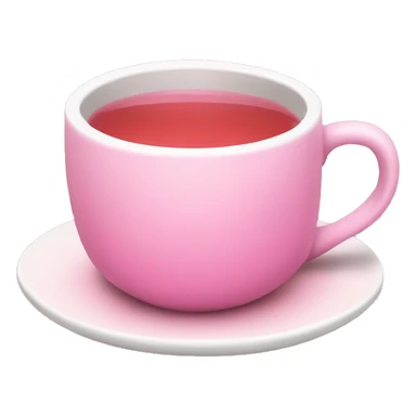 Cup of pink tea sticker