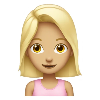 Blonde girl saluting sticker